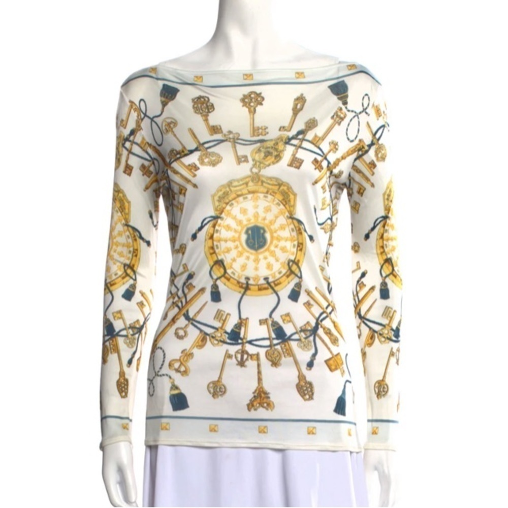 HERMÈS
Printed Bateau Neckline Top
Long sleeve - Picture 2 of 9